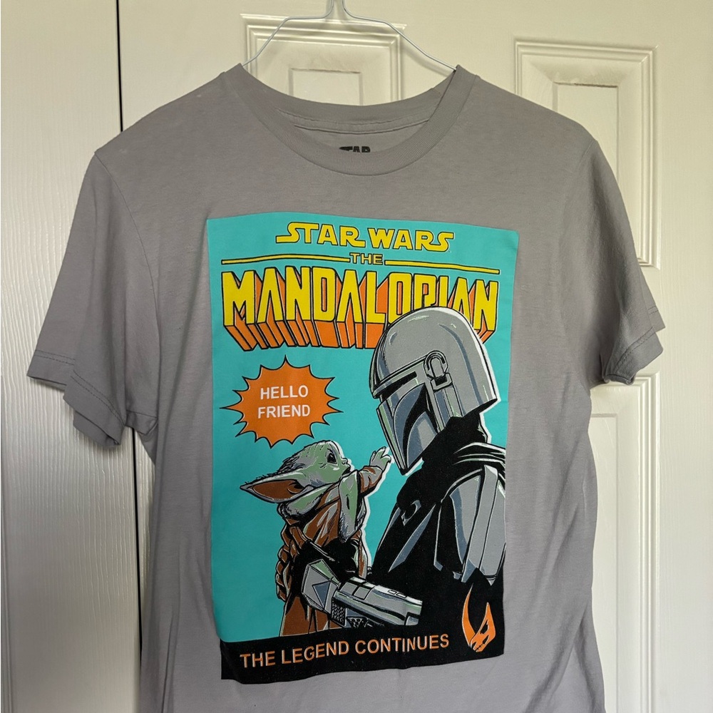 Star Wars Mandalorian Short Sleeve Tee Gray